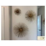 3PC METAL WALL ART