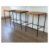 3PC COUNTER STOOLS