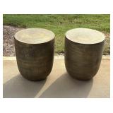 2PC OUTDOOR ACCENT TABLES