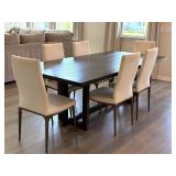 7PC DINING TABLE AND CHAIRS