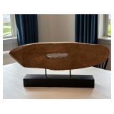 2PC WOOD SCULPTURES
