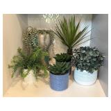 6PC FAUX GREENERY