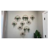 9PC ASSORTED FAUX WALL PLANTS