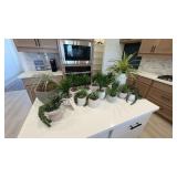 ASSORTED FAUX PLANTS