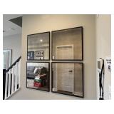 4PC FRAMED MIRRORS