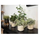 6PC FAUX GREENERY