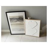 2PC ASSORTED FRAMED WALL ART