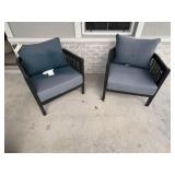 2PC OUTDOOR ARMCHAIRS
