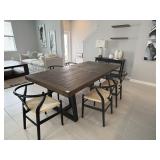 7PC DINING TABLE & CHAIRS