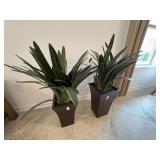 2PC FAUX PLANTS