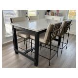 5PC BAR HEIGHT TABLE AND CHAIRS