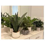 8PC FAUX GREENERY