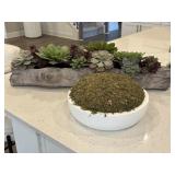 2PC FAUX GREENERY