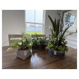 3PC FAUX PLANTS