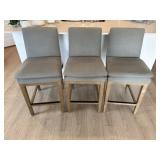 3PC COUNTER STOOLS