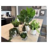 6PC FAUX GREENERY