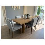7PC DINING TABLE & CHAIRS