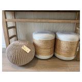 3PC ASSORTED POUFS