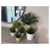 6PC FAUX GREENERY