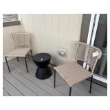 3PC OUTDOOR TABLE & CHAIRS