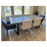 7PC DINING TABLE & CHAIRS