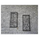 2PC OUTDOOR WALL ART