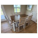 7PC DINING TABLE & CHAIRS