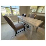 3PC OFFICE DESK & CHAIRS