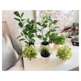 6PC FAUX GREENERY