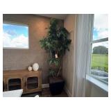 2PC LARGE FAUX FLOOR PLANTS