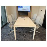 5PC TABLE & OFFICE CHAIRS