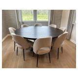 9PC DINING TABLE & CHAIRS