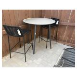 3PC OUTDOOR TABLE & CHAIRS