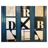 9PC FRAMED PRINTS