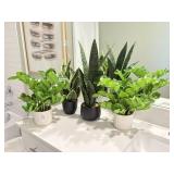 4PC FAUX PLANTS