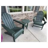 3PC OUTDOOR CHAIRS & TABLE