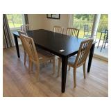 7PC DINING TABLE & CHAIRS