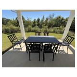 7PC OUTDOOR DINING TABLE & CHAIRS