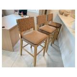 3PC COUNTER STOOLS