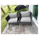 2PC OUTDOOR ARMCHAIRS