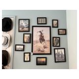 11PC ASSORTED FRAMED PRINTS
