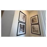 4PC FRAMED PRINTS