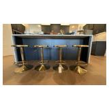 4PC ADJUSTABLE-HEIGHT STOOLS