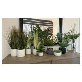 11PC ASSORTED FAUX PLANTS