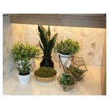 7PC FAUX PLANTS