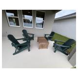 4PC OUTDOOR ADIRONDACK CHAIRS