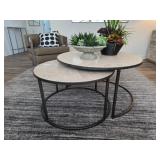 2 PC NESTING COFFEE TABLES