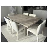 7PC DINING TABLE AND CHAIRS