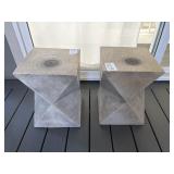 2PC OUTDOOR SIDE TABLES