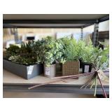 14PC ASSORTED FAUX PLANTS AND STEMS